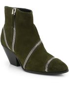 Giuseppe Zanotti Suede Zipper Ankle Boots - Lyst