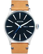 Nixon Sentry Watch with Brown Leather Strap A105 - Lyst