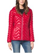 Michael Kors Chevron-Quilted Nylon Jacket - Lyst