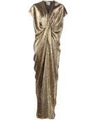 Lanvin Draped Dress - Lyst