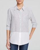 Equipment Shirt - Reese Neat Stripe Silk - Lyst