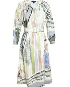 Burberry Prorsum Floral Print Linen Smock - Lyst