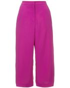 Topshop Crepe Wide Leg Trousers By Boutique - Lyst