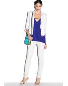 Milly Double-Breasted Cropped Blazer - Lyst