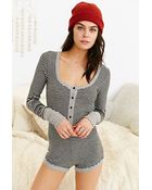 BDG Cozy Fleece Romper - Lyst