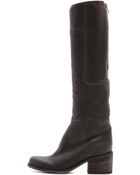 Ld Tuttle The Lost Stacked Heel Knee High Boots Black - Lyst