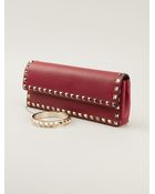 Valentino 'Rockstud' Clutch - Lyst