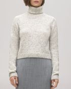 Whistles Sweater - Roll Neck Marled Crop - Lyst