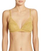 Free People Lace And Net Underwire Bra - Lyst