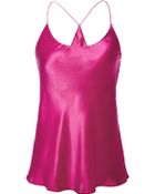 Olivia Von Halle Bella Silksatin Pajama Set in Pink - Lyst