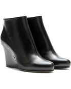 Jil Sander Leather Ankle Boots - Lyst