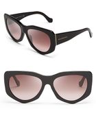 Balenciaga Geometric Oversized Sunglasses - Lyst