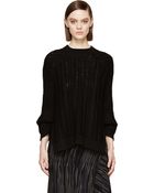 3.1 Phillip Lim Black Multi Knit Sweater - Lyst