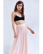 Pins And Needles Yoke Chiffon Maxi Skirt - Lyst