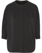 Alexander Wang Satin-Crepe Top - Lyst
