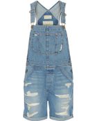 Current/Elliott The Shortall Denim Overalls - Lyst