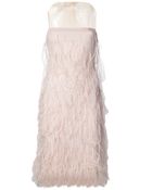 Wes Gordon Feather Dress - Lyst