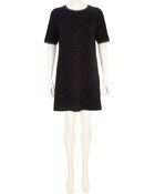 River Island Navy Textured T-Shirt Dress - Lyst