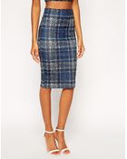John Zack Body-Conscious Pencil Skirt In Animal Print - Lyst