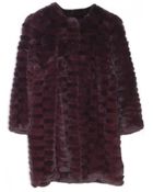 Yves Salomon Rex Coat with Three Quarter Sleeves - Lyst