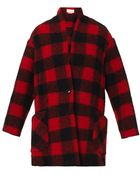 Etoile Isabel Marant Gabrie Check Wool-blend Coat - Lyst