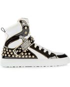 DSquared2 Studded Hi-Top Sneakers - Lyst