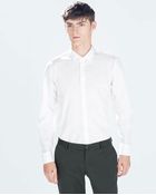 Zara Plain Shirt - Lyst