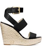 Michael Kors Michael Posey Ankle Strap Platform Wedge Sandals - Lyst