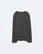 Zara Sweater With Rounded Hem - Lyst