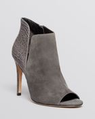 Sigerson Morrison Open Toe Booties - Maitee High Heel - Lyst