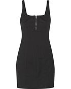 T By Alexander Wang Cotton-Blend Mini Dress - Lyst