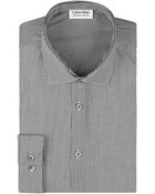 Calvin Klein Slim Fit Pinstripe Dress Shirt - Lyst