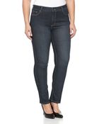 Nydj Sheri Straight-Leg Jeans, Denim - Lyst