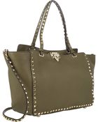 Valentino Medium Rockstud Tote - Lyst