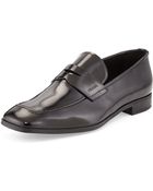 Prada Spazzolato Penny Loafer - Lyst