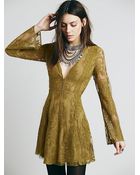Free People Womens Reign Over Me Lace Dress - Lyst