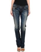 Diesel Denim Trousers - Lyst