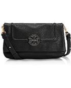 Tory Burch Amanda Foldover Messenger - Lyst