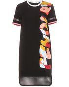 Fendi Printed Silk Dress - Lyst