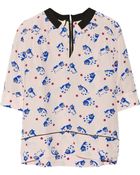 Marni Printed Silk and Cottonblend Top - Lyst