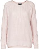 Topshop Chunky Rib Jumper - Lyst