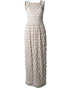 M Missoni Geometric Jacquard Long Dress - Lyst