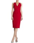 BCBGMAXAZRIA Alena Knee-Length Peplum Dress - Lyst