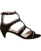 Miu Miu Studded Multi-Strap Sandals - Lyst