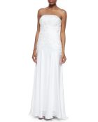 Sue Wong Strapless Lace And Beaded Dress - Lyst