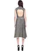 Proenza Schouler Velvet Tweed Sleeveless Wrap Dress - Lyst