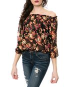 Re:named The Chrissie Off The Shoulder Top - Lyst
