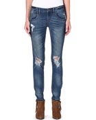 Free People Mid-rise Skinny Jeans - Lyst