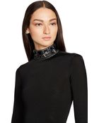 Ralph Lauren Black Label Beaded V-Back Top - Lyst