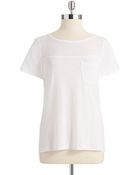 Nydj Short Sleeved Tee - Lyst